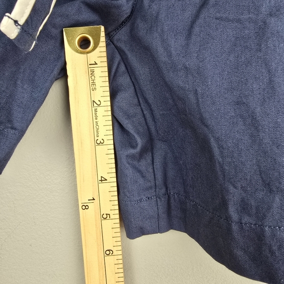 JANIE AND JACK Baby Girl Wide Leg Pants Navy White Toddler 12-18 Months Sailor - Picture 7 of 10